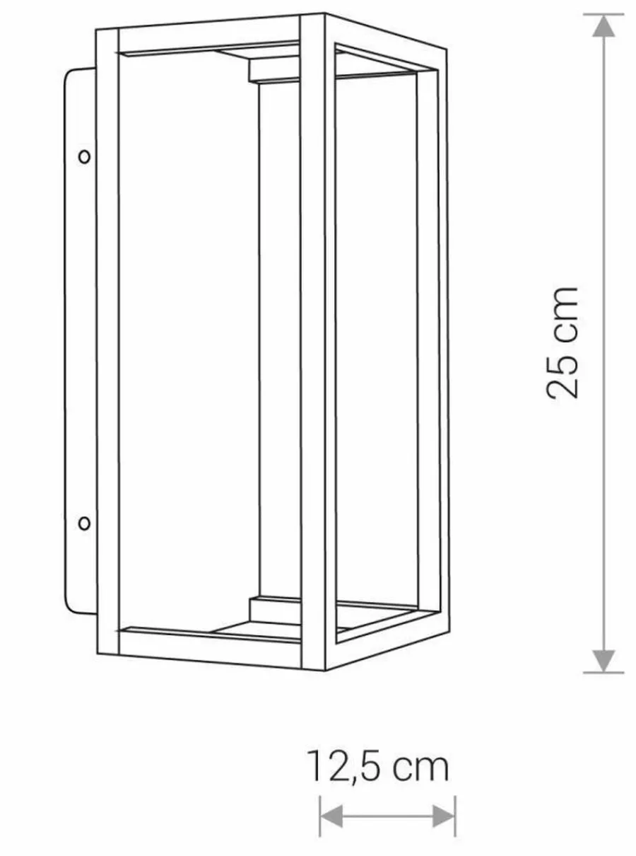 Online Nowodvorski Symmetry vegglampe utendørs IP54 7W - Svart