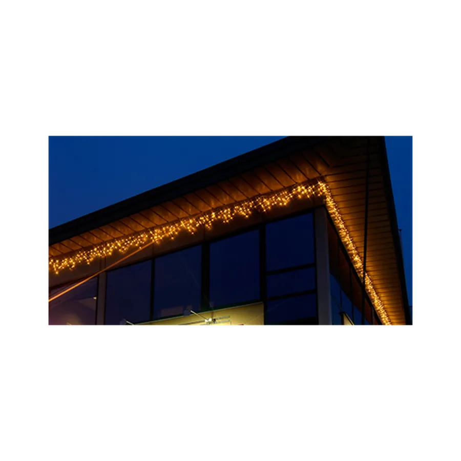 New Star Trading System led istappslynge 3 meter 50 lys varmhvit - Svart