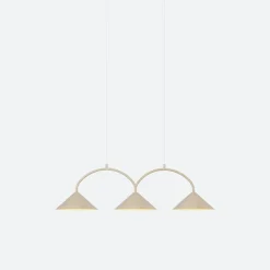 New Globen Lighting Takpendel Curve 3 - Beige