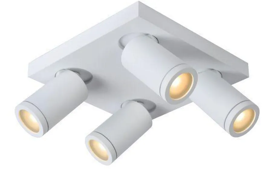 Best Lucide Taylor spot 4 lys IP44 baderom warm to dim 4x5W 2200-3000K Svart