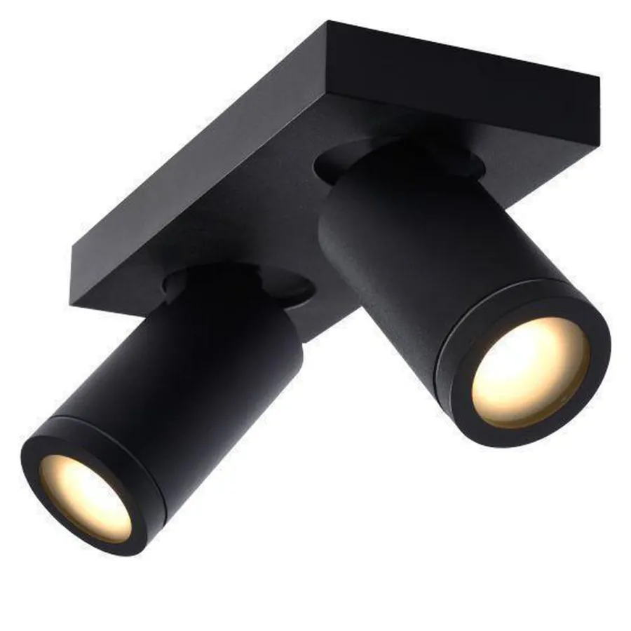 New Lucide Taylor spot 2 lys IP44 baderom warm to dim 2x5W 2200-3000K