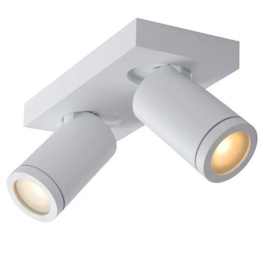New Lucide Taylor spot 2 lys IP44 baderom warm to dim 2x5W 2200-3000K