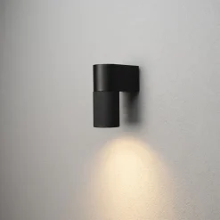 New Konstsmide Temi vegglampe ned utendørs IP54 GU10 Svart