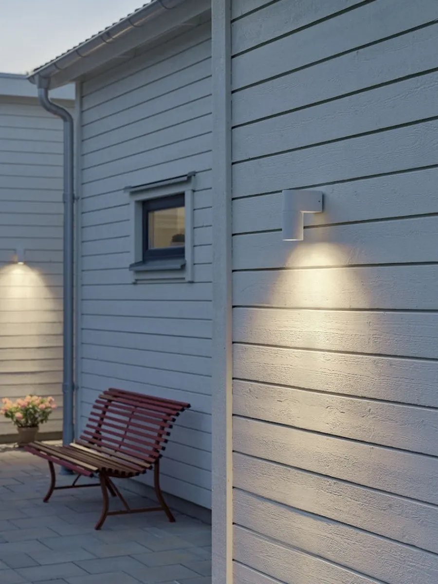 New Konstsmide Temi vegglampe ned utendørs IP54 GU10 Svart