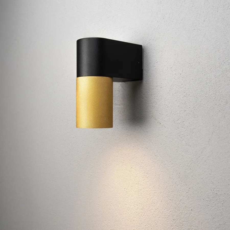 New Konstsmide Temi vegglampe ned utendørs IP54 GU10 Svart