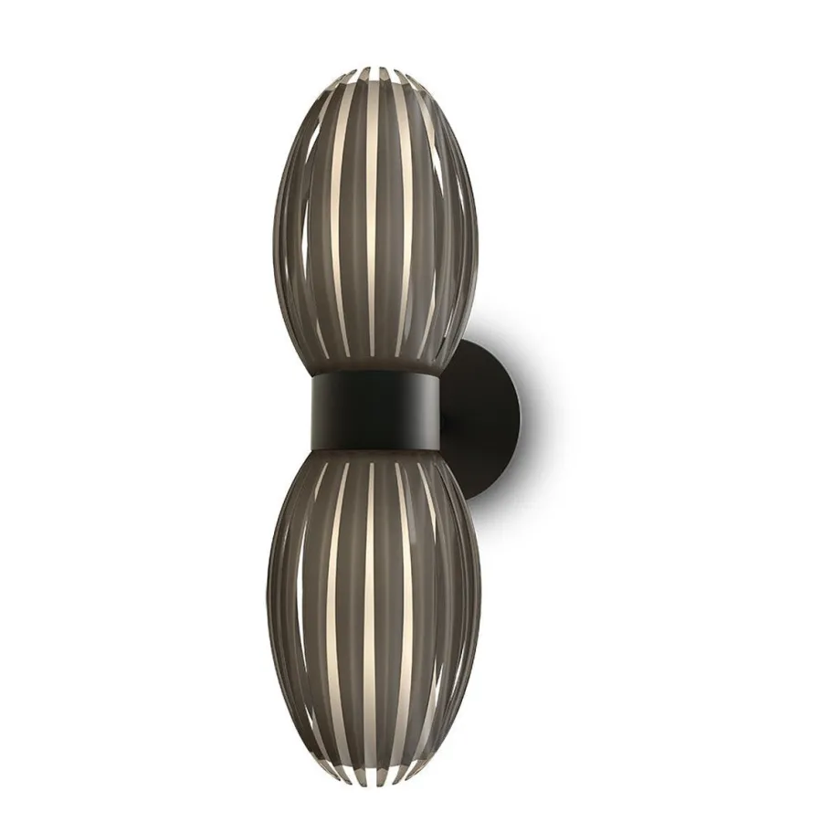 Clearance Herstal Tentacle vegglampe duo - Svart/Røykfarget Svart / Røyk