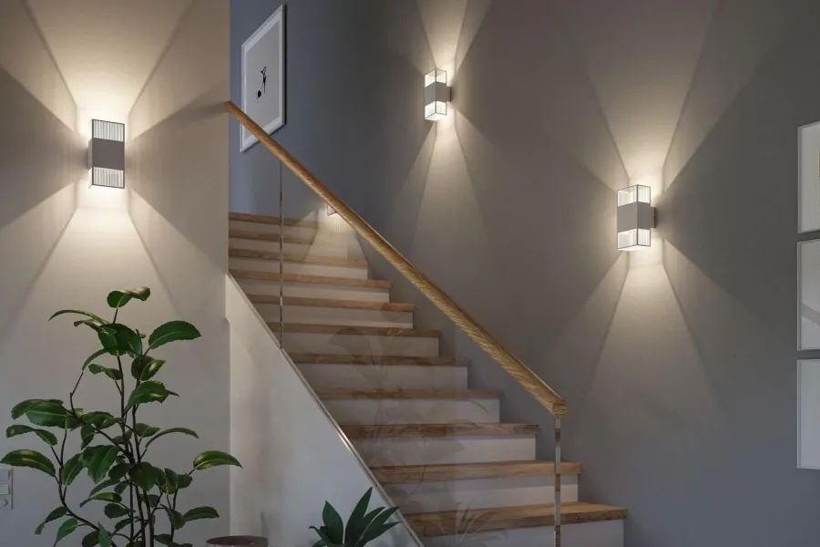 Sale Paulmann Tharin vegglampe opp/ned 2 x 3,7W 3000 Kelvin IP44