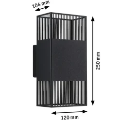 Sale Paulmann Tharin vegglampe opp/ned 2 x 3,7W 3000 Kelvin IP44