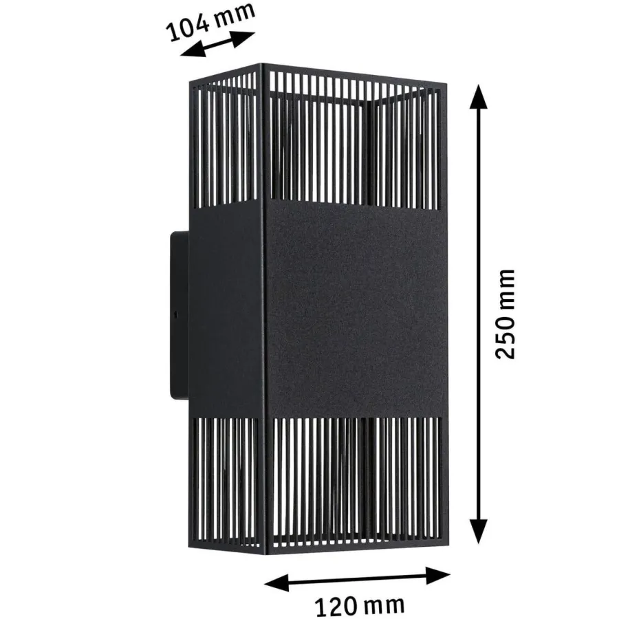 Sale Paulmann Tharin vegglampe opp/ned 2 x 3,7W 3000 Kelvin IP44