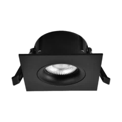Best Norlux Tigrus 360° Square Rotatable lavtbyggende downlight 8W 1800-3000K Dim2Warm IP44 - Svart