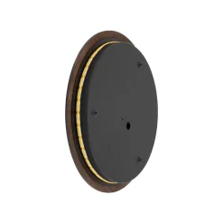 Discount Nowodvorski Timber rund vegglampe 35 cm 13W 3000 Kelvin Brun