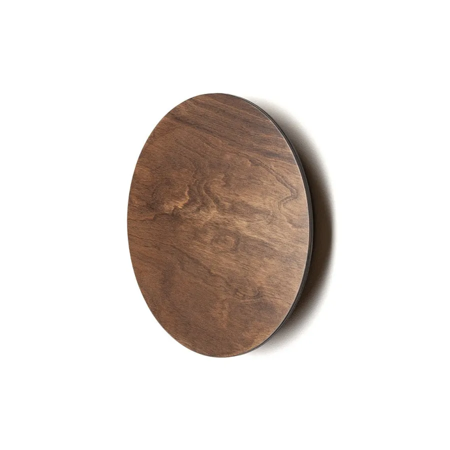 Nowodvorski Timber rund vegglampe 25 cm 10W 3000 Kelvin Brun