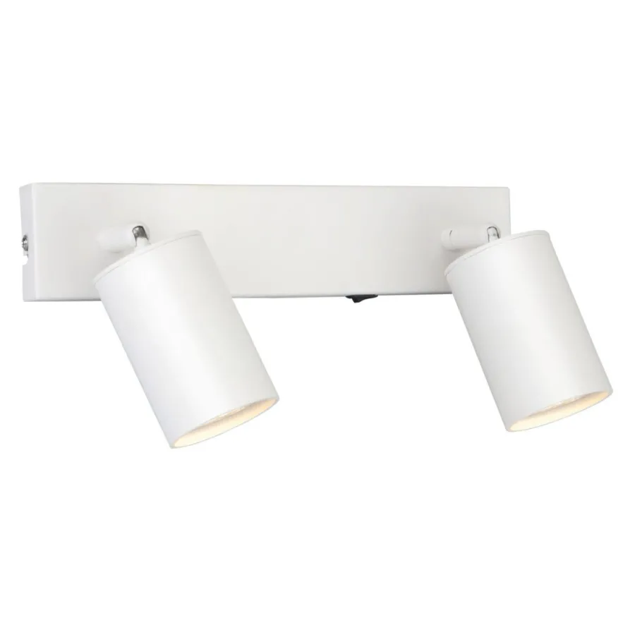Discount Ms - belysning Toronto dobbel vegglampe - Hvit