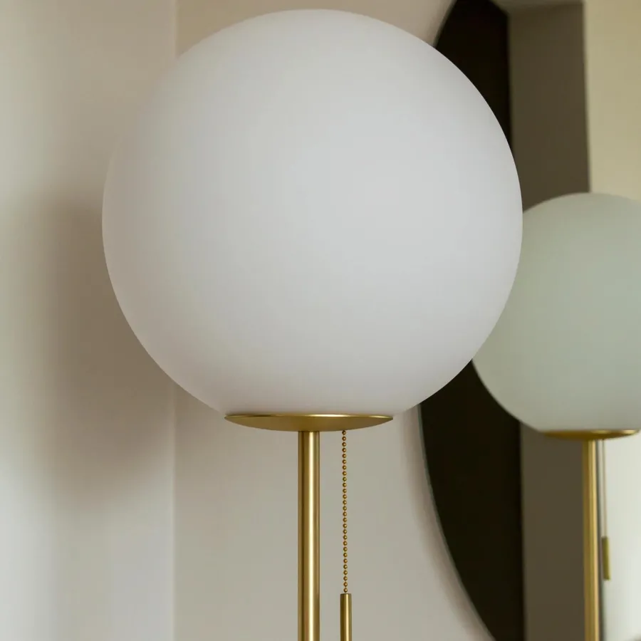 Clearance Globen Lighting Torrano gulvlampe - Travertine
