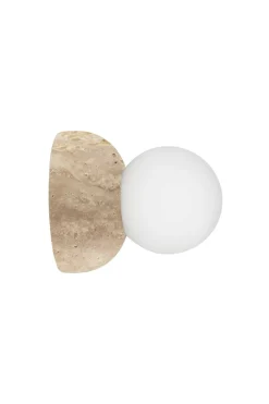 Hot Globen Lighting Torrano vegg og taklampe - Travertine Brun