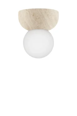 Hot Globen Lighting Torrano vegg og taklampe - Travertine Brun