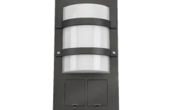 New Sg Armaturen As Trio Socket 11W LED 3000K Ra>80 m/stikkontakt Grafitt