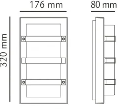 Outlet Sg Armaturen As Trio utelampe E27