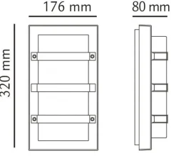 Outlet Sg Armaturen As Trio utelampe E27