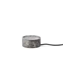 Discount Design by Us Trip oppladbar bordlampe - Sølv /Rosa blank skjerm Marmor