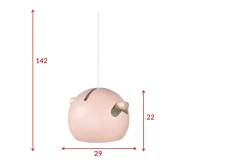 Outlet Venture Home Tubbie takpendel 29 cm - Dusty Pink Rosa