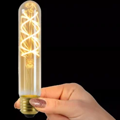 Best Lucide Tube E27 Filament LED T32 5W 2200K 15 cm dimbar - Amber