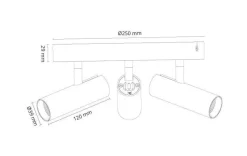 Discount Sg Armaturen As Tube Micro Trio taklampe 18W 2000-2800K dim to warm