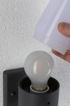 Paulmann Tube vegglampe utendørs IP44 Grå