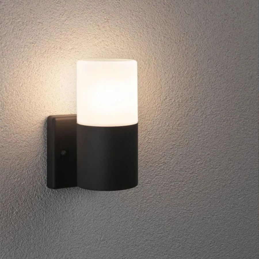 Paulmann Tube vegglampe utendørs IP44 Grå