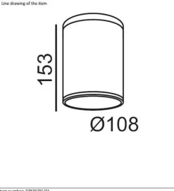 Discount Lucide Tubix takspot utendørs IP54 E27 Antrasitt