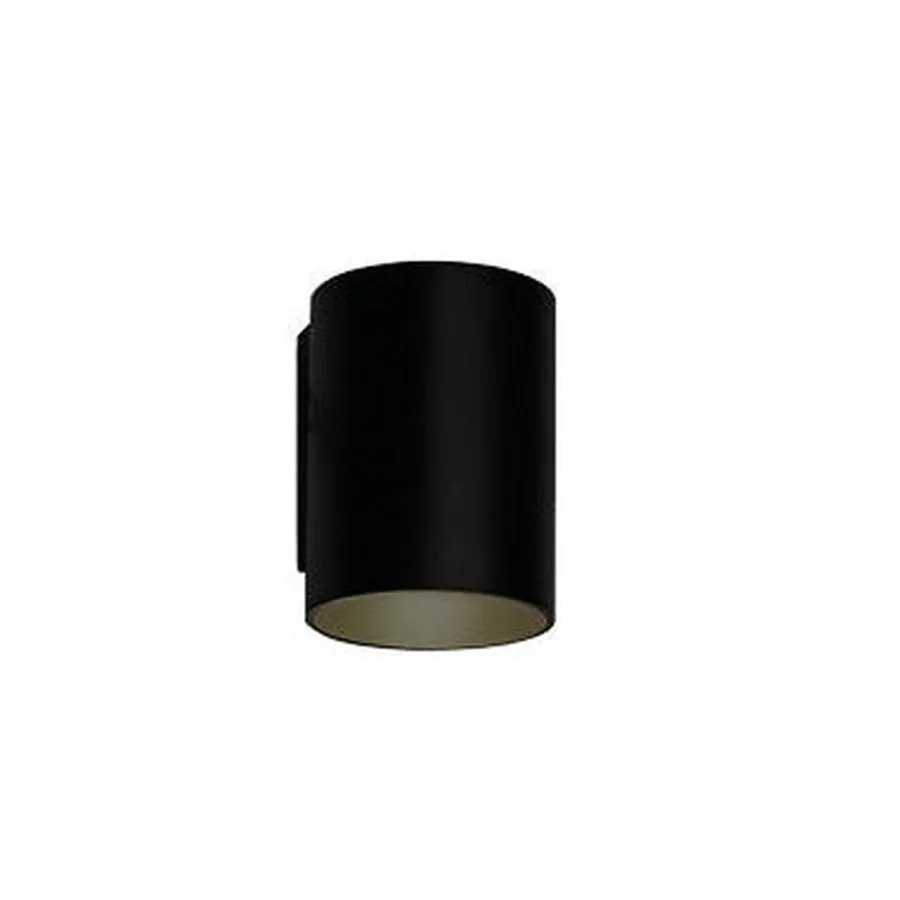 Clearance Antidark Tubus W108 vegglampe utendørs ned lys 6,1W 3000 Kelvin IP65 - Dimbar Svart