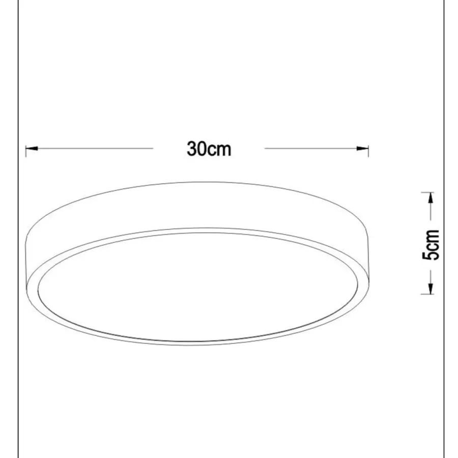 Hot Lucide Unar taklampe Ø30cm 3 step dim