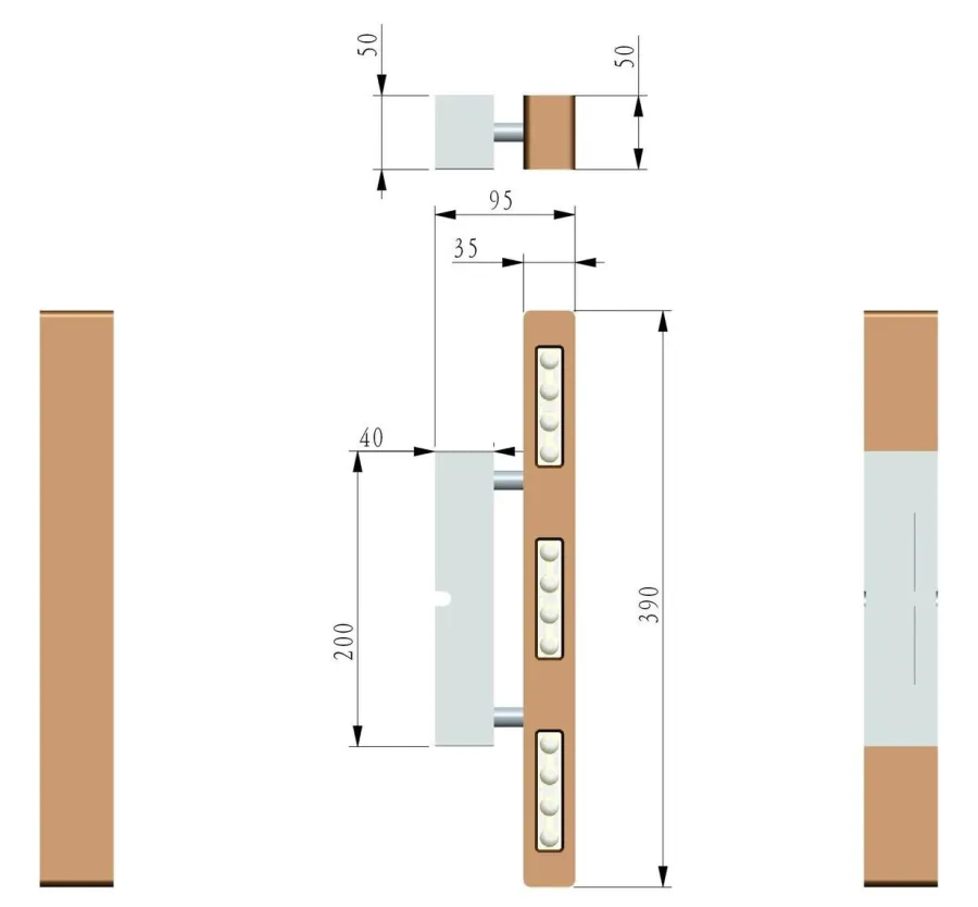 NorDesign Vanessa vegglampe opp/ned lys 2700 Kelvin 6W - Dimbar