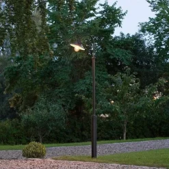 Online Konstsmide Vega stolpe 240 cm - Svart