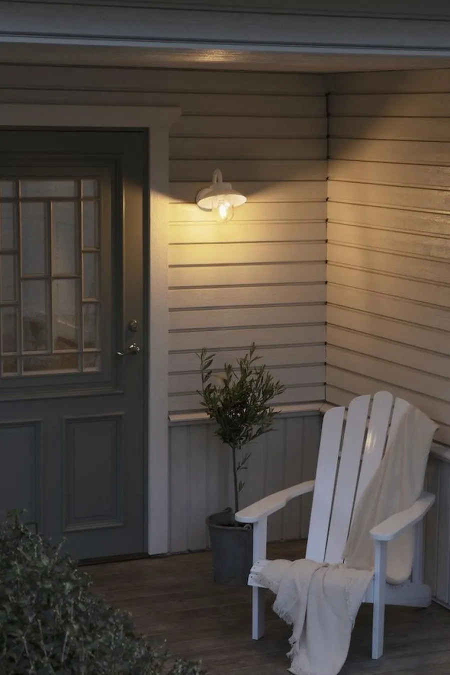 Discount Konstsmide Vega vegglampe mini - Hvit