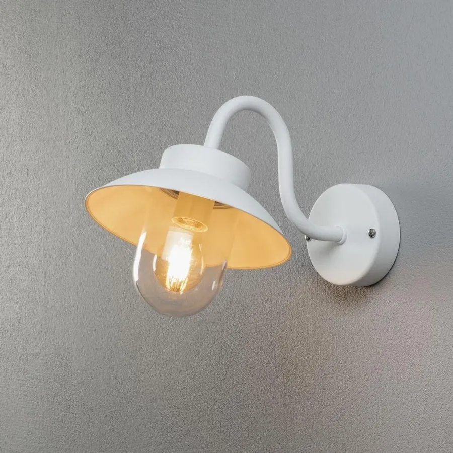 Discount Konstsmide Vega vegglampe mini - Hvit