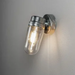 Best Konstsmide Vega vegglampe utendørs IP54 E27 - stål Galvanisert