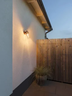 Konstsmide Vega vegglampe utendørs IP54 E27 - Kobber