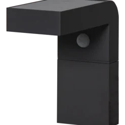 Clearance Star Trading Vegglampe Solcelle med sensor - Svart