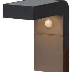 Clearance Star Trading Vegglampe Solcelle med sensor - Svart