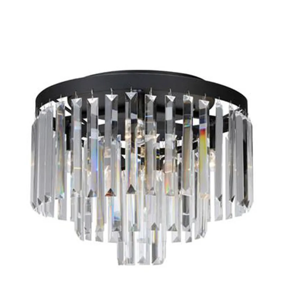 Outlet Marksløjd Ventimiglia taklampe 42 cm - Svart/Klar