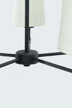 Hot Aneta Lighting Verbier takkrone 5-lys Svart / Hvit