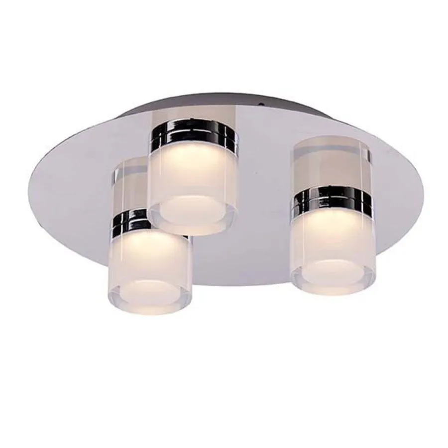 Outlet Ms - belysning Vilmer taklampe for baderom 3 x 5W 3000 Kelvin IP21 - Dimbar Svart