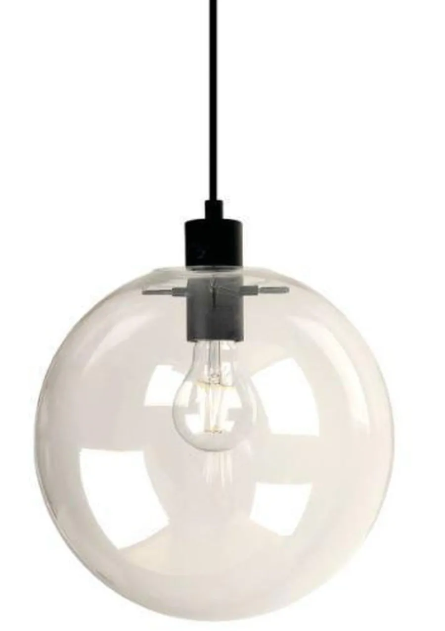 Discount NorDesign Viola takpendel 25 cm - Svart/klar