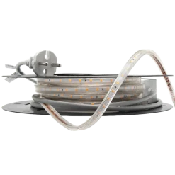 Hot Lightup 230V LED-Strip 9,2W 3000K IP65 Dimbar m/støpsel - 10 meter Hvit