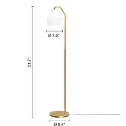 Online Louis Poulsen VL Ring Crown gulvlampe Messing/opal