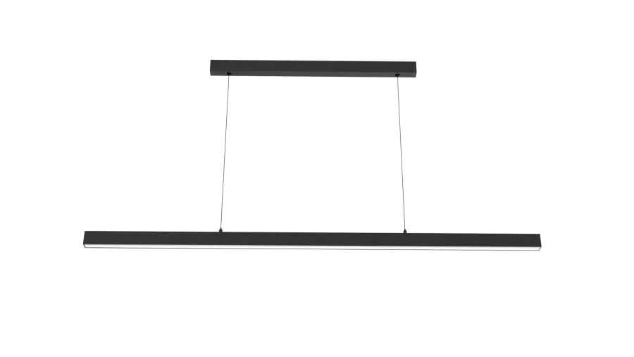 Online Antidark Volare diffuse takpendel ned lys 35W 120 cm 3000 Kelvin - Dimbar Svart