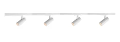 Clearance NorDesign Vox Ezra spotskinne 4 spotter 2 meter 4x10W 2700K dimbar RA90 - Pure white Hvit