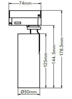Discount NorDesign Vox Ezra spotskinne 3 spotter 1 meter 3x10W 2700K dimbar RA90 - Svart
