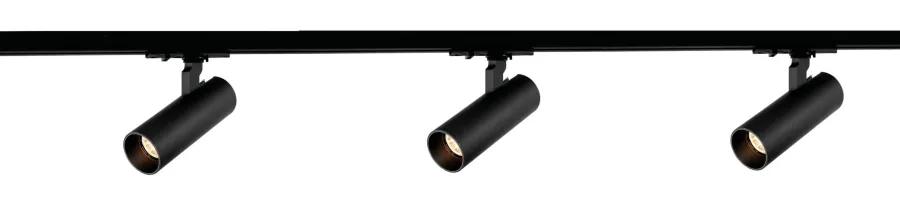 Discount NorDesign Vox Ezra spotskinne 3 spotter 1 meter 3x10W 2700K dimbar RA90 - Svart